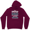 i'm a proud dad of freaking awesome welder Unisex Hoodie