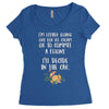 ice cream or a felony Women's Triblend Scoop T-shirt