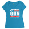 just one more gun i promise Women's Triblend Scoop T-shirt