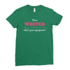 i'm a writer what's your superpower Ladies Fitted T-Shirt