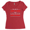 its not just a dog youre just an idiot Women's Triblend Scoop T-shirt