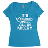 it's christmas and we're all in misery Women's Triblend Scoop T-shirt