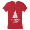it's a beaut clark! Women's V-Neck T-Shirt