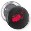 joint smoking brain Pin-back button