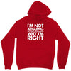 i'm not arguing i'm simply explaining why i'm right Unisex Hoodie