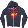 id rather be bowling Zipper Hoodie