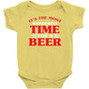 it's the most wonderful time for a beer Baby Bodysuit