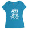 i'm a biker papa just like a normal papa except much cooler Women's Triblend Scoop T-shirt