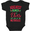 jolliest bunch of elves this side of the nuthouse Baby Bodysuit