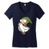 invader link Women's V-Neck T-Shirt