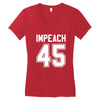 impeach 45 Women's V-Neck T-Shirt