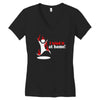 i tried it at home Women's V-Neck T-Shirt