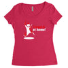 i tried it at home Women's Triblend Scoop T-shirt