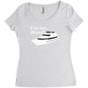 i'm on a boat Women's Triblend Scoop T-shirt