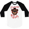 i survived five nights at freddy's pizzeria 3/4 Sleeve Shirt