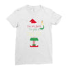 i'm not short i'm just a tall elf Ladies Fitted T-Shirt