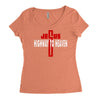 jesus highway to heaven Women's Triblend Scoop T-shirt