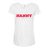 i'm a nanny what's your superpower Maternity Scoop Neck T-shirt