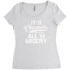 it's christmas and we're all in misery Women's Triblend Scoop T-shirt