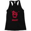instinct attention gorilla beast Racerback Tank