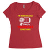 i'm here because you broke something Women's Triblend Scoop T-shirt