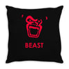 instinct attention gorilla beast Throw Pillow
