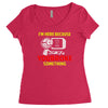 i'm here because you broke something Women's Triblend Scoop T-shirt