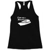 i'm on a boat Racerback Tank
