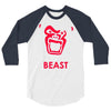 instinct attention gorilla beast 3/4 Sleeve Shirt