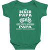 i'm a biker papa just like a normal papa except much cooler Baby Bodysuit