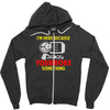 i'm here because you broke something Zipper Hoodie