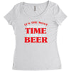it's the most wonderful time for a beer Women's Triblend Scoop T-shirt