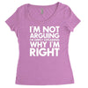 i'm not arguing i'm simply explaining why i'm right Women's Triblend Scoop T-shirt