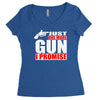 just one more gun i promise Women's Triblend Scoop T-shirt