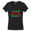 imake horrible since puns but only periodicaly Women's V-Neck T-Shirt