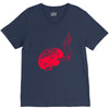 joint smoking brain V-Neck Tee
