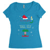 i'm not short i'm just a tall elf Women's Triblend Scoop T-shirt