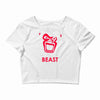 instinct attention gorilla beast Crop Top