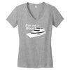 i'm on a boat Women's V-Neck T-Shirt