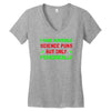 imake horrible since puns but only periodicaly Women's V-Neck T-Shirt