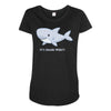 it's shark week y'all Maternity Scoop Neck T-shirt