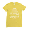 i'm a dance teacher, that means i'm creative cool passionate &amp; a littl Ladies Fitted T-Shirt