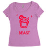 instinct attention gorilla beast Women's Triblend Scoop T-shirt