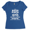 i'm a biker papa just like a normal papa except much cooler Women's Triblend Scoop T-shirt