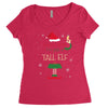 i'm not short i'm just a tall elf Women's Triblend Scoop T-shirt