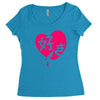 kawaii suki cute heart tee japanese kanji Women's Triblend Scoop T-shirt