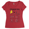 ikea hero type s Women's Triblend Scoop T-shirt