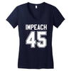 impeach 45 Women's V-Neck T-Shirt