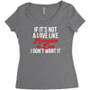 if it's not a love like roseanne &amp; dan i don't want it Women's Triblend Scoop T-shirt