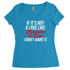 if it's not a love like roseanne &amp; dan i don't want it Women's Triblend Scoop T-shirt
